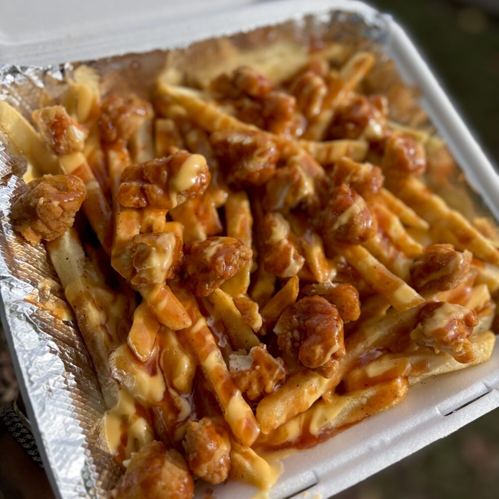 BBQ Cheese Chicken Bite Fries